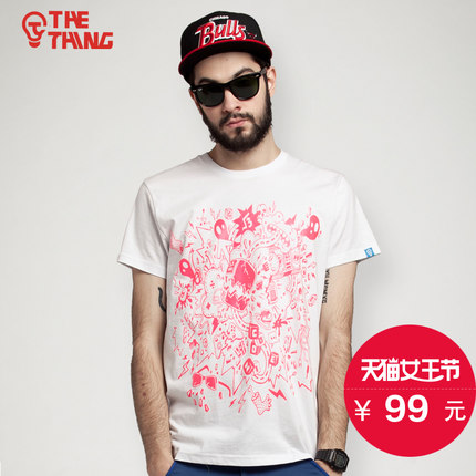 女王节好价！THETHING 男款印花T恤衫