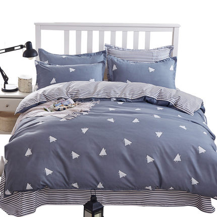 高性价比！俏精灵简约床上用品四件套