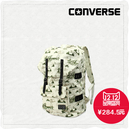 双12预售！匡威 Chuck Taylor翻盖印花背包 12703C