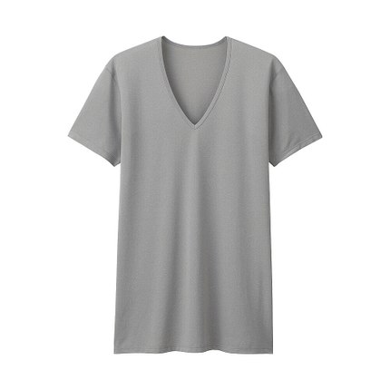 夏季单品！UNIQLO优衣库AIRism网眼V领T恤162850