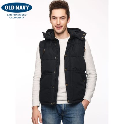 好价！Old Navy 经典百搭连帽棉背心713112-1