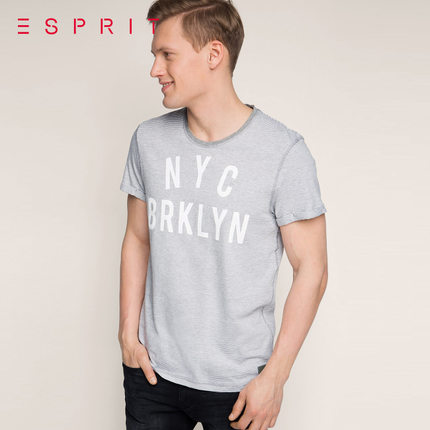 历史新低！ESPRIT EDC男士时尚短袖T恤-026CC2K018