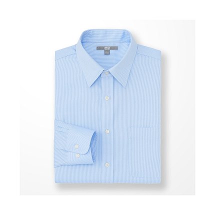 休闲百搭！UNIQLO优衣库精纺提花衬衫159459