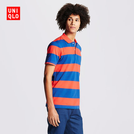 条纹款式！UNIQLO优衣库快干横条POLO衫(短袖) 169354