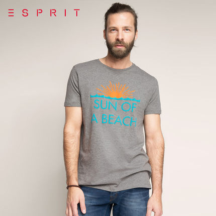 新低！ESPRIT男士短袖T恤046EE2K002