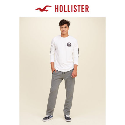 新低！Hollister织纹抓绒运动裤 男 108287