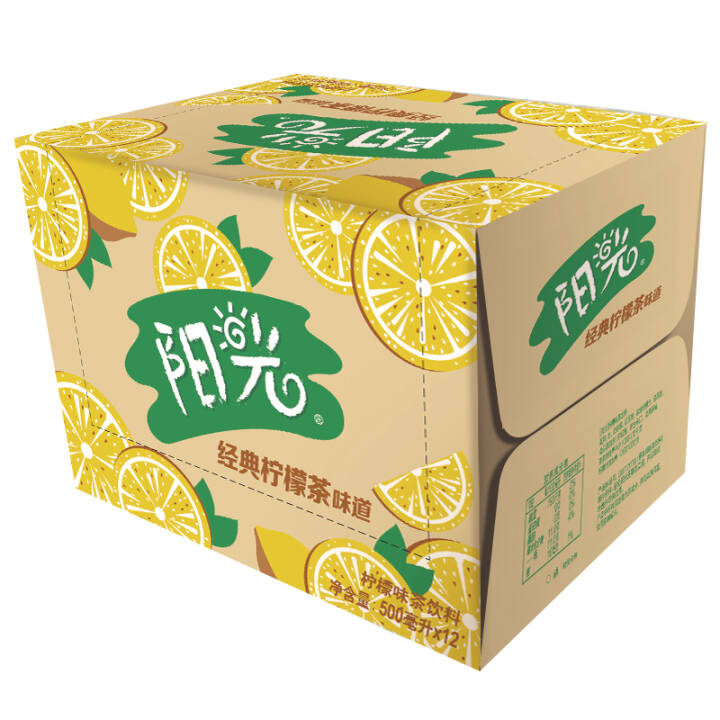 【京东女神节】可口可乐 阳光柠檬茶饮料 500ml*12瓶*3件