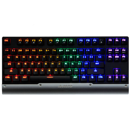 新品上市！黑爵AK47 MK2有线背光游戏机械键盘（黑轴）