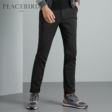 聚划算！太平鸟 男装 黑色休闲裤B1GB43611
