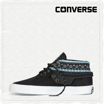 民族风！CONVERSE Skidgrip民族风拼接板鞋 150752C