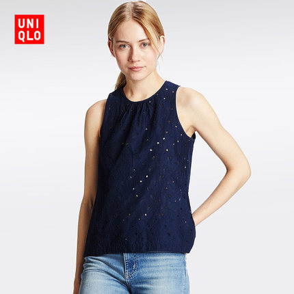 百搭！女装 花式衬衫 (无袖) 169068 优衣库UNIQLO