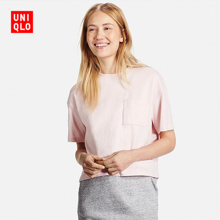 宽松有型！女装 花式圆领T恤(短袖) 171412 优衣库UNIQLO