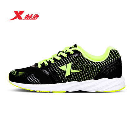 夜光设计！特步男士网面跑步鞋985219119396