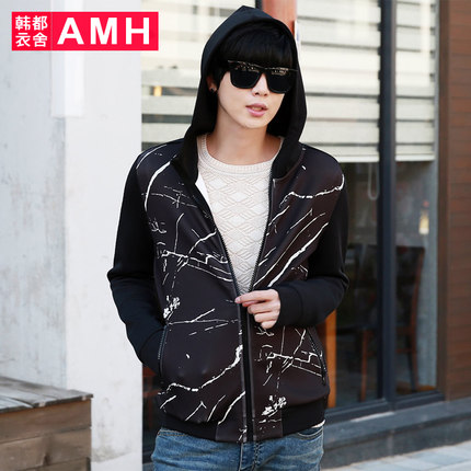 直降！AMH新款时尚男士修身长袖卫衣外套OT3294