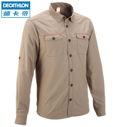 清仓价！迪卡侬QUECHUA R1男子休闲衬衣