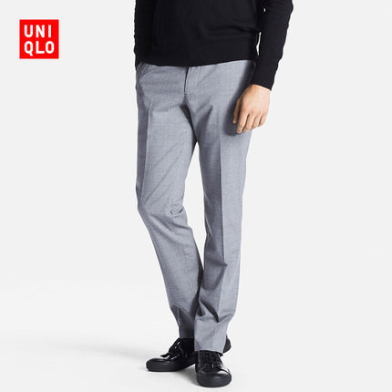 休闲舒适！优衣库弹力修身长裤|182675