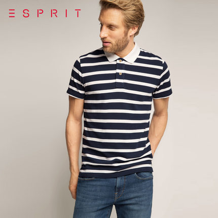 新品上市！ESPRIT 男士 时尚款短袖POLO衫-036EE2K038