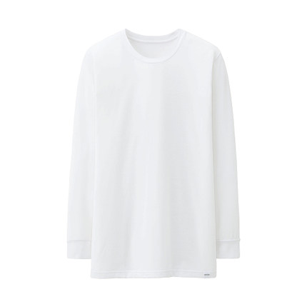 历史新低！优衣库 HEATTECH 圆领T恤(九分袖) 127293