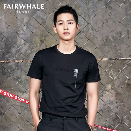 宋仲基同款！马克华菲夏季新款短袖T恤男