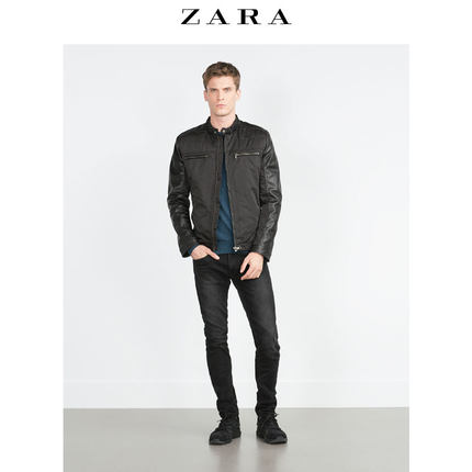 大码好价！ZARA 男装 拼接外套 04341452800