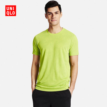 时尚造型！UNIQLO优衣库Dry EX圆领T恤169124