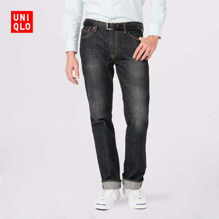 百搭单品！UNIQLO优衣库经典直筒牛仔裤092141