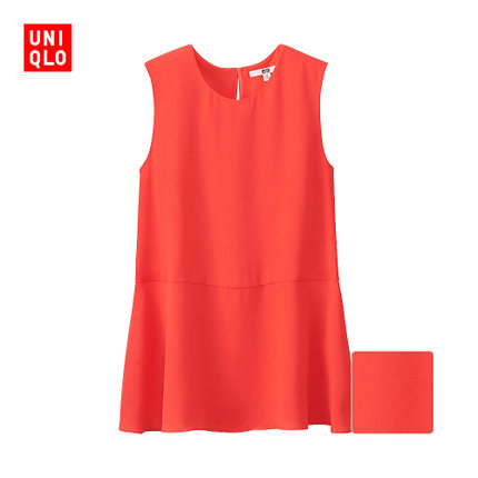 简约！女装 乔其纱无袖衬衫 171067 优衣库UNIQLO