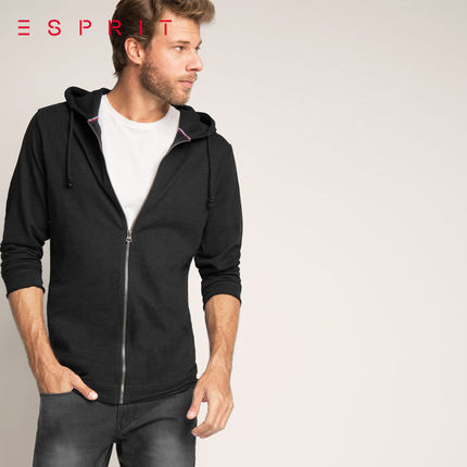 双色可选！ESPRIT男士时尚款连帽卫衣026EE2J015