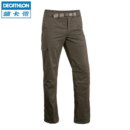 绿色款好价！迪卡侬QUECHUA户外抓绒裤