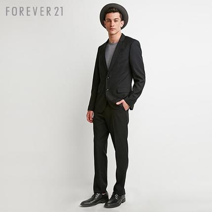 简约易搭！Forever21 男士经典两粒扣西装外套