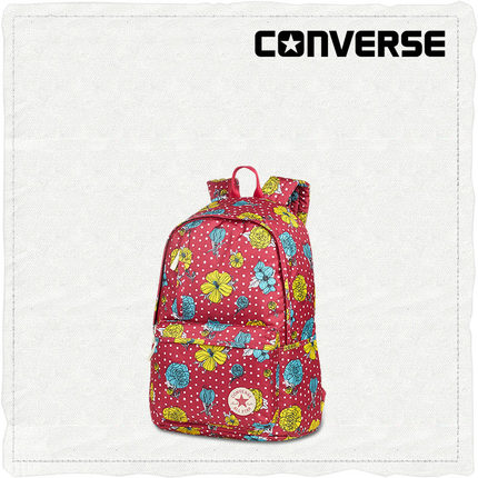 历史好价！CONVERSE匡威All Star花卉印花背包12035C