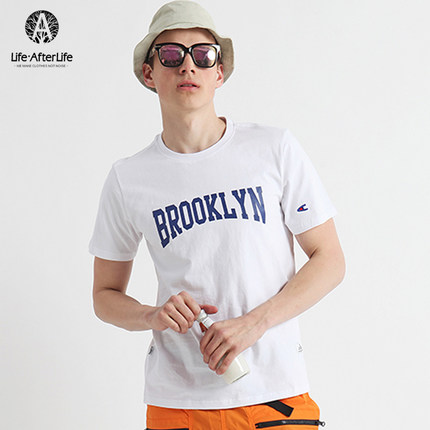 多色可选！Life After Life 字母印花圆领短袖