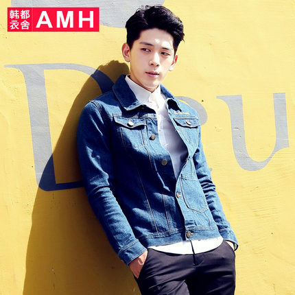 牛仔风！AMH新款短款牛仔夹克外套NV4738