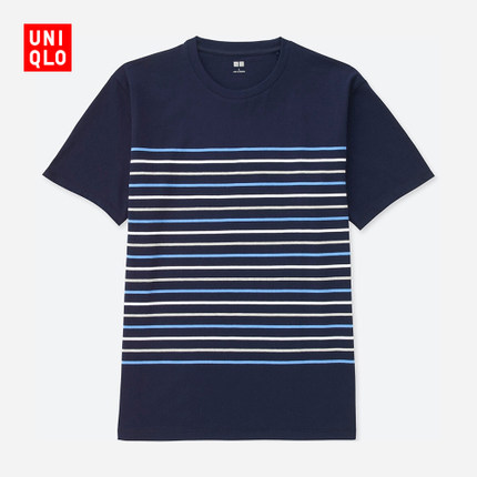 UNIQLO优衣库条纹圆领T恤405953