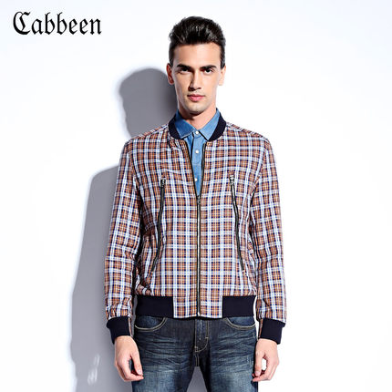 近期好价！Cabbeen 卡宾 男式 纯棉外套 3133138014