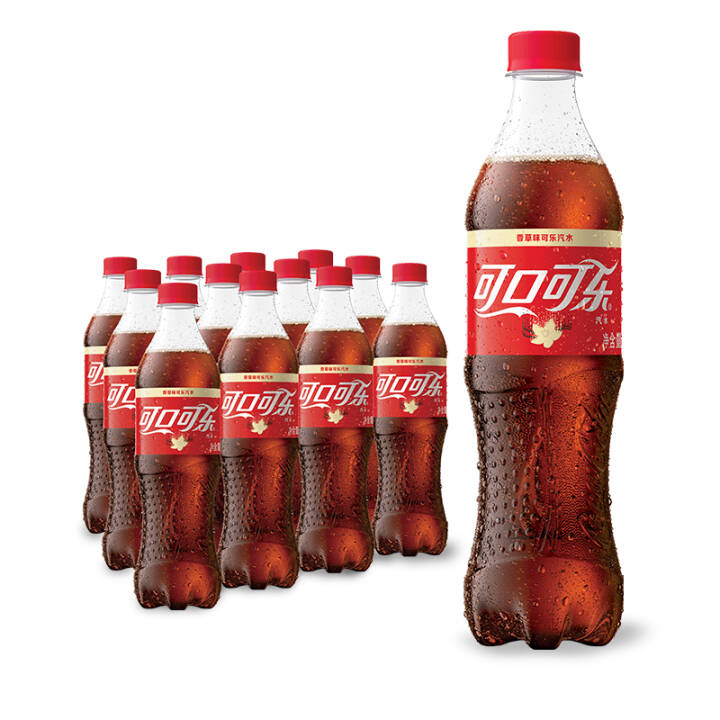 可口可乐 香草味汽水 500ml*12瓶*4件