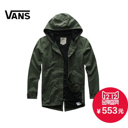 双12好价！VANS 秋季军绿色男款夹克VN-02M41O4