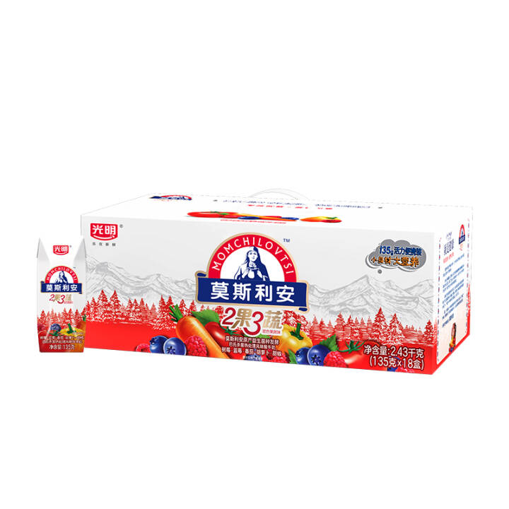 光明莫斯利安(红果)常温酸奶135g*18盒