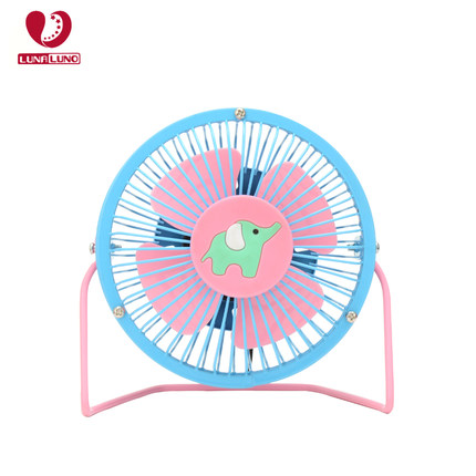 白菜价！usb迷你静音台扇4寸小风扇