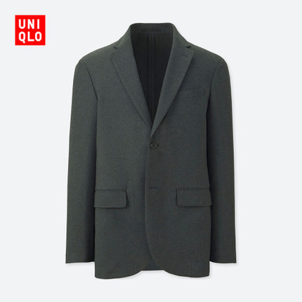 商务休闲！UNIQLO优衣库弹力茄克407638