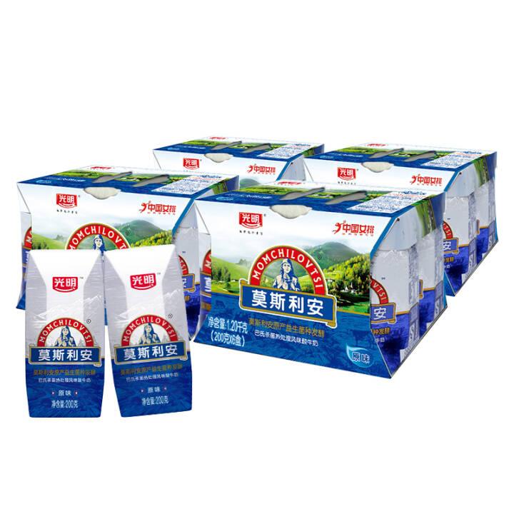 光明 莫斯利安 常温酸牛奶（原味）200g*24量贩装