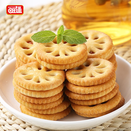 美味可口！旺通果酱夹心饼干600g