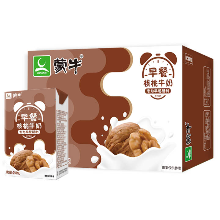 蒙牛 早餐奶核桃味利乐包250ml×16盒 礼盒装