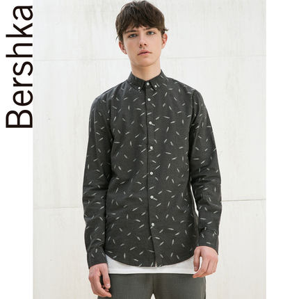 好价！Bershka 男士印花T恤衫 00925239