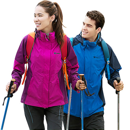 防风防雨！探路者三合一男女冲锋衣KAWD91430