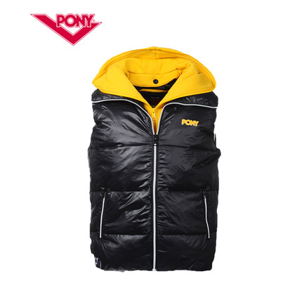 特惠好价！PONY 冬季男款连帽羽绒背心 34M2OF23