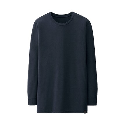 双11好价！优衣库 HEATTECH圆领T恤(九分袖) 127293