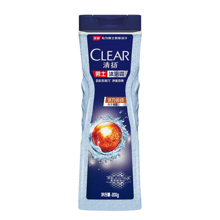 清扬(CLEAR)男士活力运动型沐浴露200g