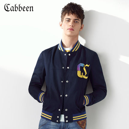 简洁百搭！卡宾新款夹克衫 男士纯棉夹克修身上衣B/3161138001