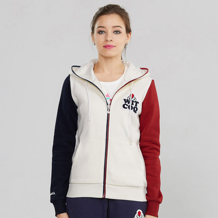 再降！lecoqsportif 女款带帽拉链开衫CY-5695143